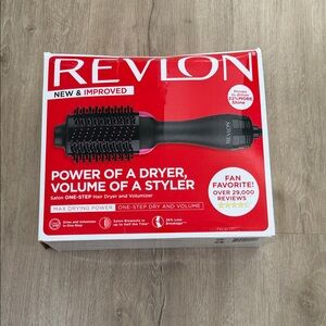 Revlon Salon One-Step Hair Dryer in Black and Red